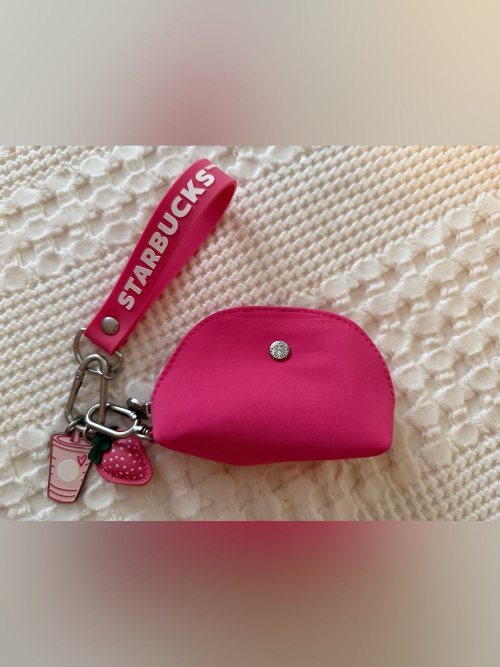 Starbucks Strawberry Keychain/Pouch
